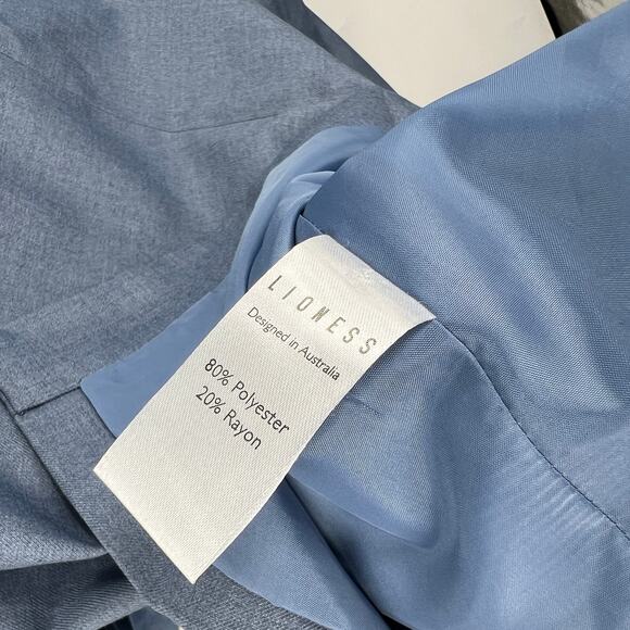 Lioness Welcome Jungle Light Baby Blue Oversized Blazer Light Academia Preppy 12 - Picture 6 of 8